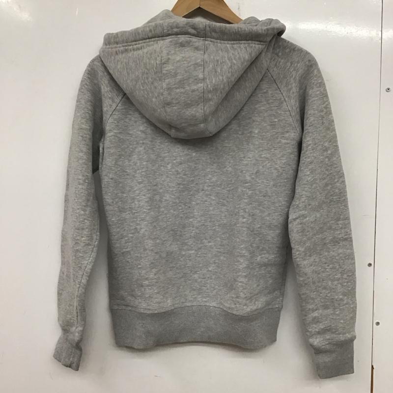 アディダス adidas パーカー 長袖 S19614 L プリント X ロゴ、文字 灰 / グレー / レディース USED 古着 中古 10139536