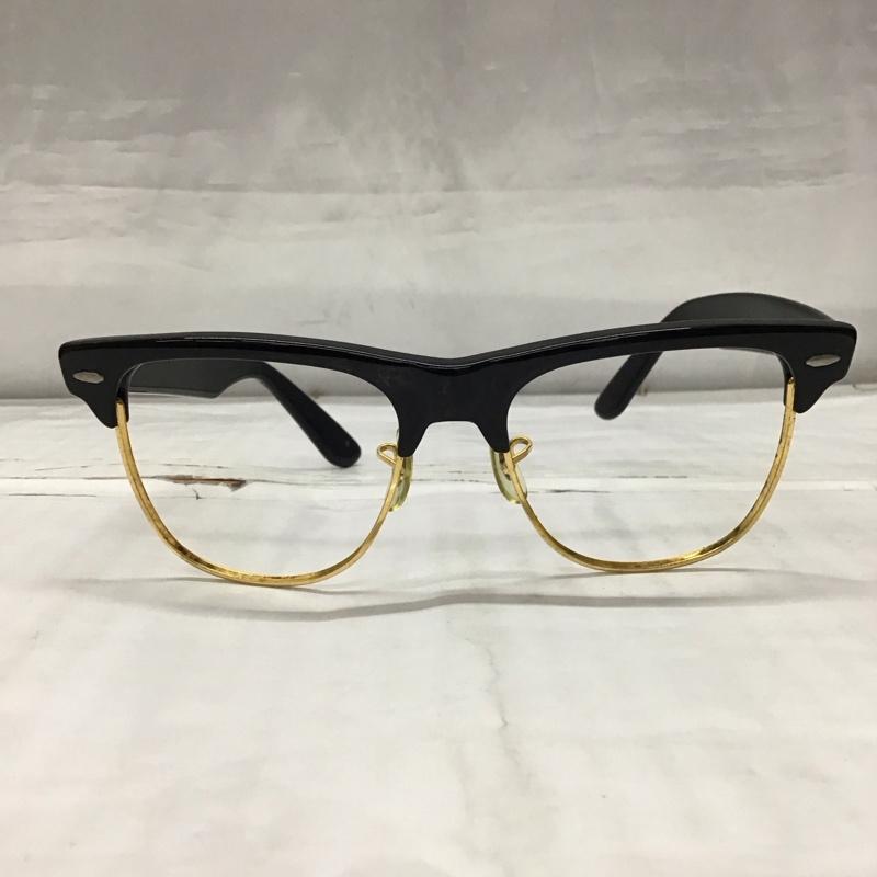 レイバン Ray-Ban めがね・サングラス めがね WAYFARER 90年代 アメリカ製 伊達メガネ レンズ無し フレーム ロゴ、文字 黒 / ブラック / X 金 / ゴールド / メンズ USED 古着 中古 10117932