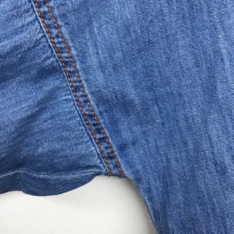 ザラ ZARA シャツ、ブラウス 長袖 デニムシャツ M 無地 水色 / ライトブルー / レディース USED 古着 中古 10133623