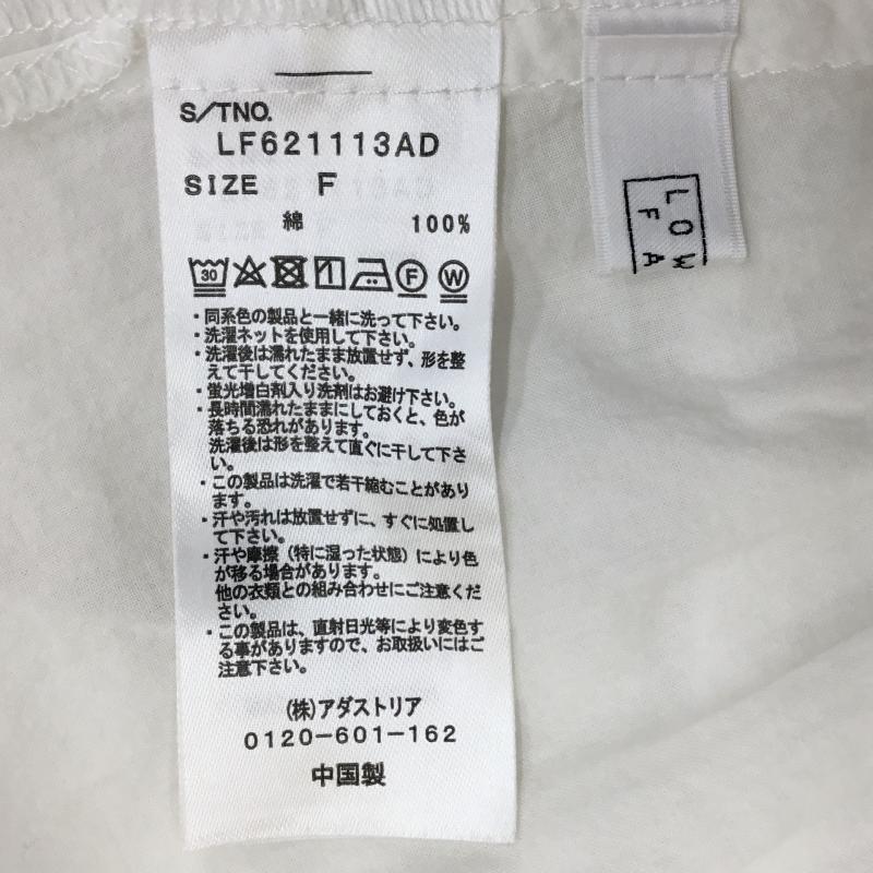 ローリーズファーム LOWRYS FARM ワンピース ひざ丈スカート FREE 無地 白 / ホワイト / レディース USED 古着 中古 10134745