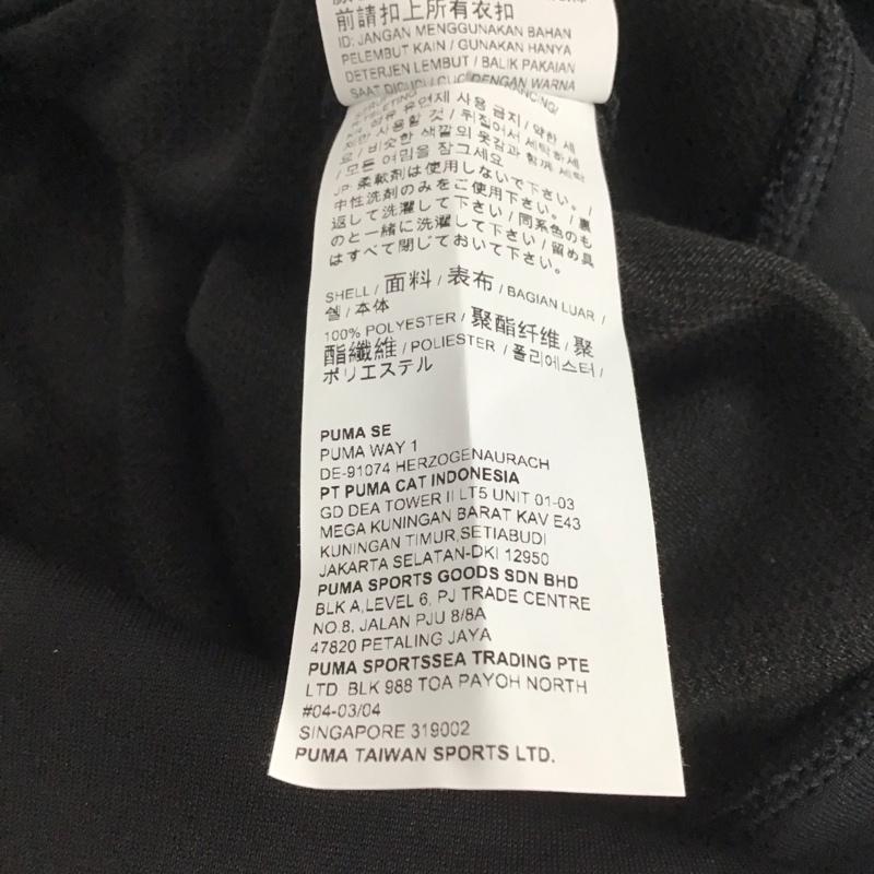 プーマ PUMA トレーナー 長袖 長袖スウェット クルーネックカットソー トレーナー ジャージ L ロゴ、文字 黒 / ブラック / レディース USED 古着 中古 10147636
