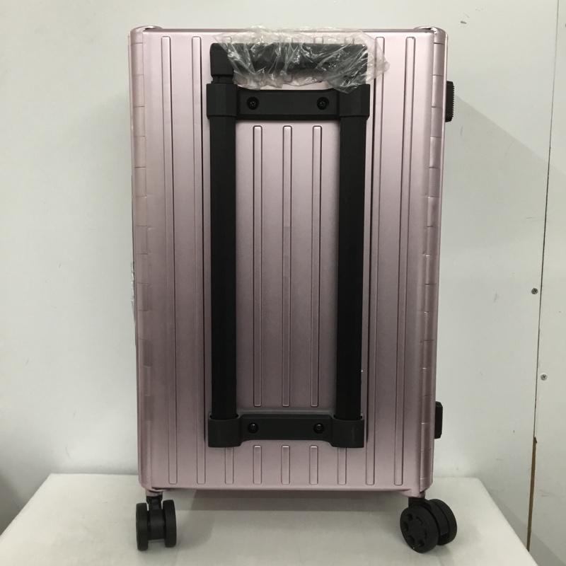 アンドフラット &.FLAT スーツケース、トランク スーツケース、トランク FL14-4-00001 折りたたみ ハードキャリーバッグ キャリーケース 箱有 ロゴ、文字 桃 / ピンク / メンズ USED 古着 中古 10137508