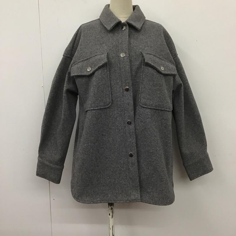 ザラ ZARA ジャケット、上着 ジャケット、ブレザー カジュアルジャケット カラージャケット アウター S 無地 灰 / グレー / レディース USED 古着 中古 10107089