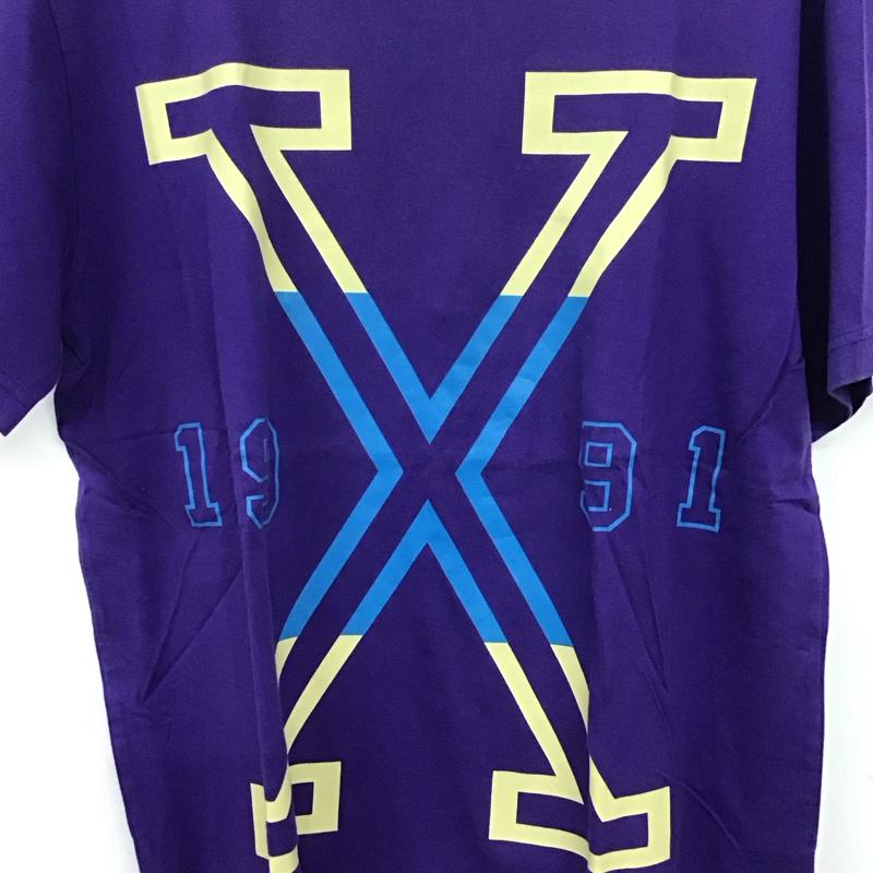 エクストララージ XLARGE Tシャツ 半袖 半袖カットソー プリントTシャツ クルーネックカットソー L プリント 紫 / パープル / メンズ USED 古着 中古 10137234