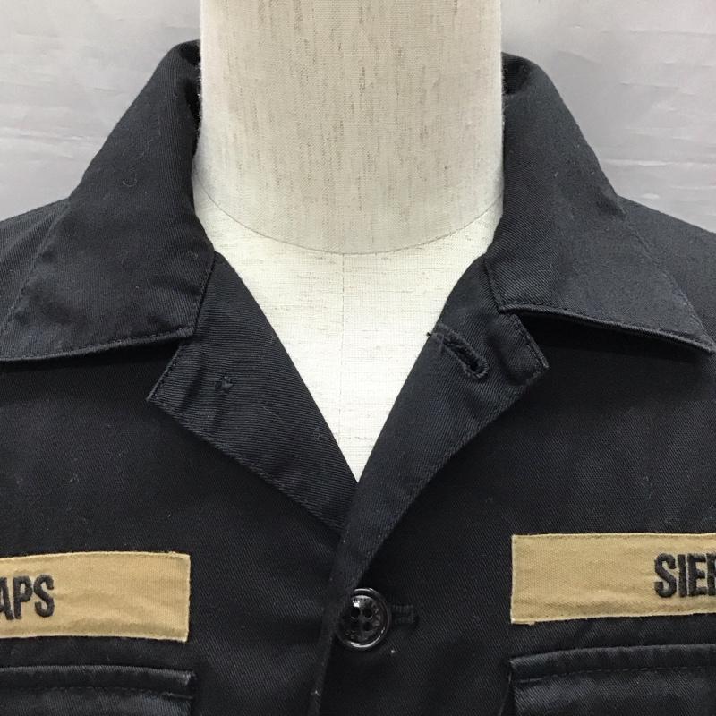 ダブルタップス WTAPS シャツ、ブラウス 半袖 半袖シャツ カラーシャツ 半袖カットソー 1 ロゴ、文字 黒 / ブラック / メンズ USED 古着 中古 10120543