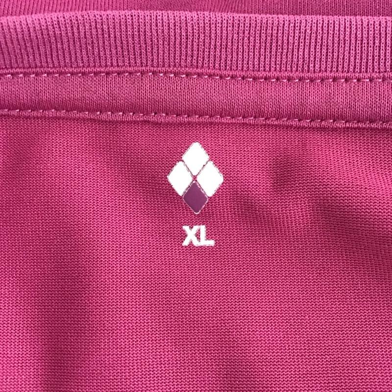 モンベル mont-bell Tシャツ 半袖 1114179 WICT 半袖カットソー プリントTシャツ XL ロゴ、文字 えんじ / ワインレッド / レディース USED 古着 中古 10126493