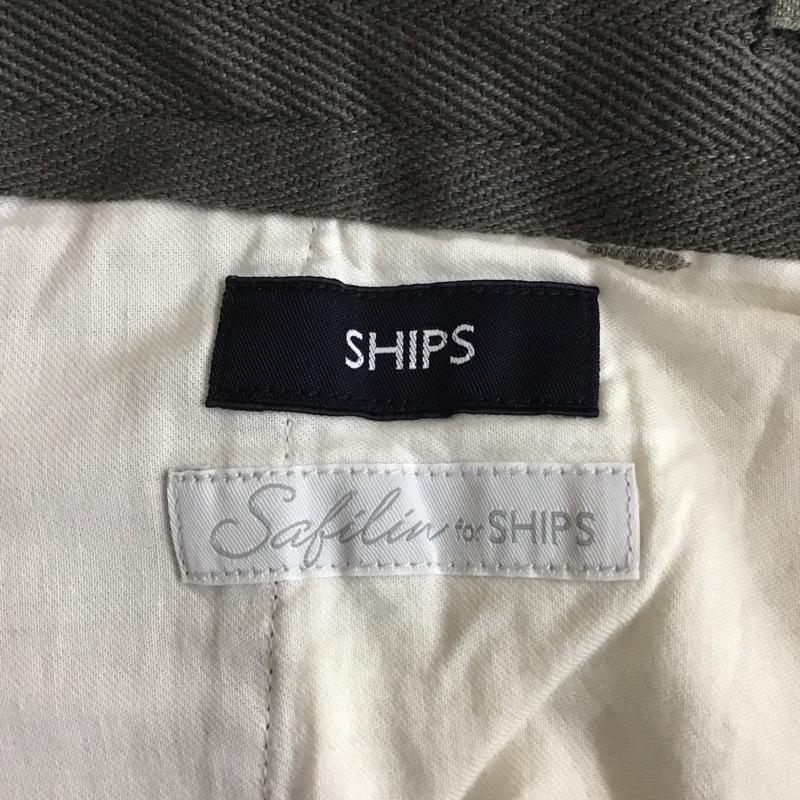 シップス SHIPS ボトムス ボトムス 113-11-4044 サフィランリネンハイブリッドイージーパンツ カジュアルパンツ ワイドパンツ L 無地 カーキ / カーキ / メンズ USED 古着 中古 10107194
