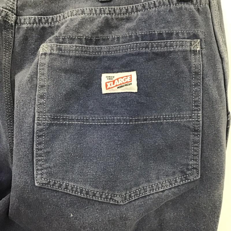 エクストララージ XLARGE パンツ デニム、ジーンズ デニムパンツ ワイドパンツ カジュアルパンツ 34インチ 無地 紺 / ネイビー /  メンズ USED 古着 中古 10126638