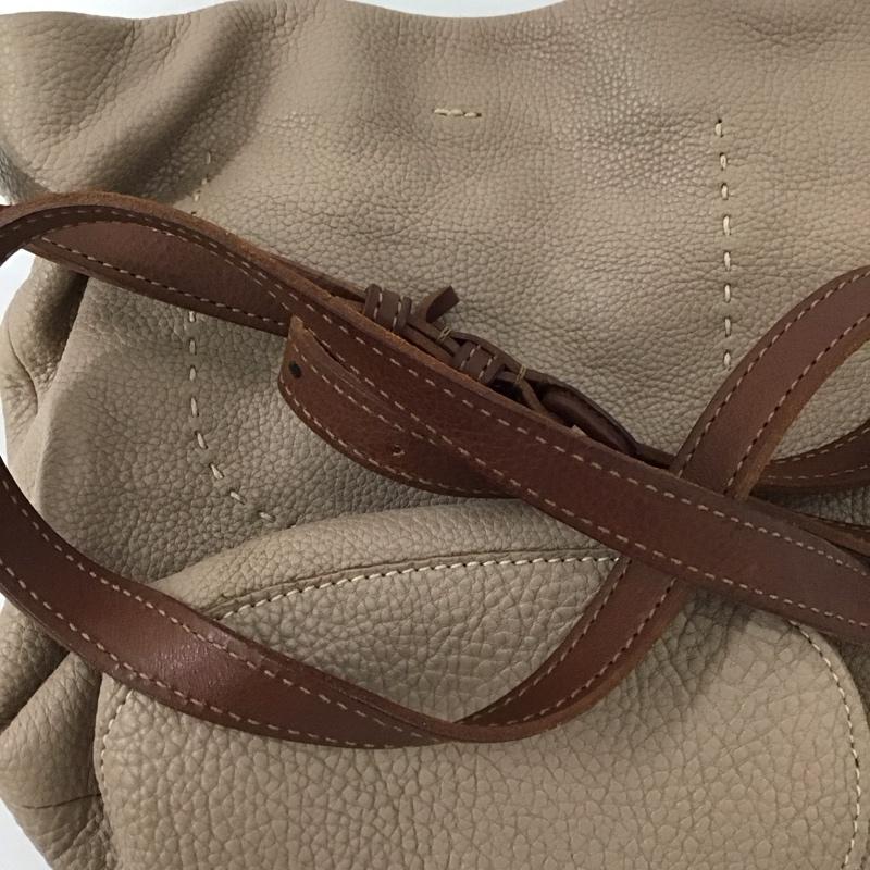 ゲンテン genten ショルダーバッグ ショルダーバッグ レザー ロゴ、文字 茶 / ブラウン / レディース USED 古着 中古 10123375