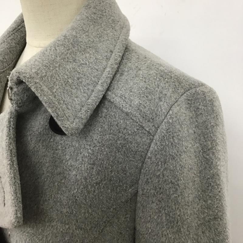 ナチュラルビューティーベーシック NATURAL BEAUTY BASIC コート ピーコート L 無地 灰 / グレー / レディース USED 古着 中古 10105716