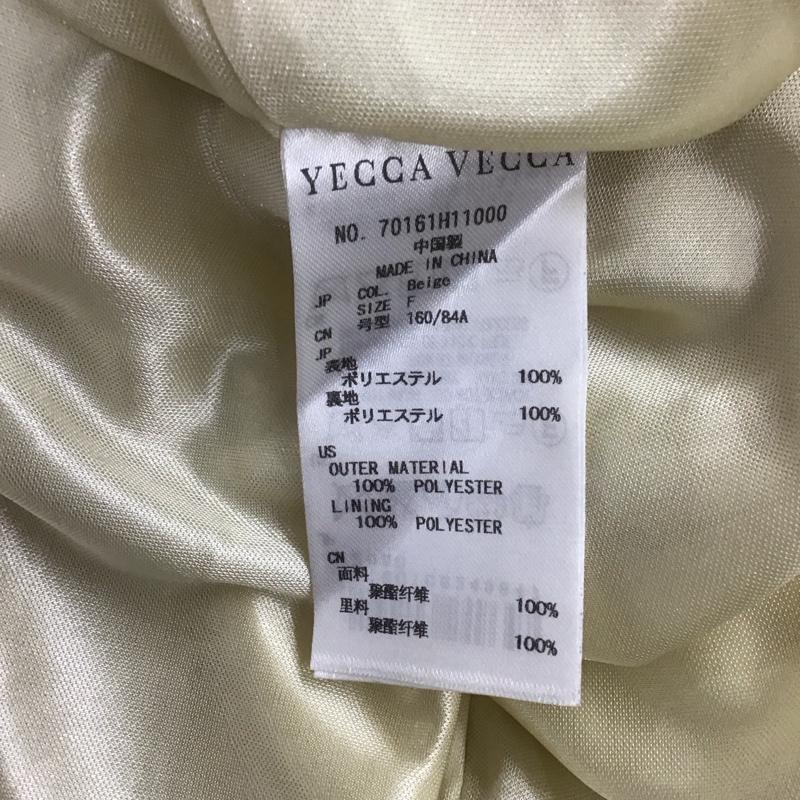 イェッカヴェッカ YECCA VECCA ワンピース ひざ丈スカート 70161H11000 半袖 FREE 総柄 ベージュ / ベージュ / レディース USED 古着 中古 10129131