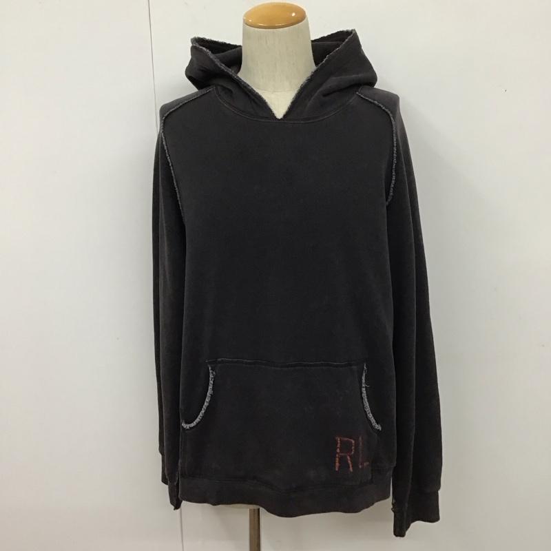 ポロジーンズカンパニー POLOJEANSCO. パーカー 長袖 長袖パーカー フード付きパーカー プリントスウェット トレーナー L 無地 黒 / ブラック / メンズ USED 古着 中古 10109820