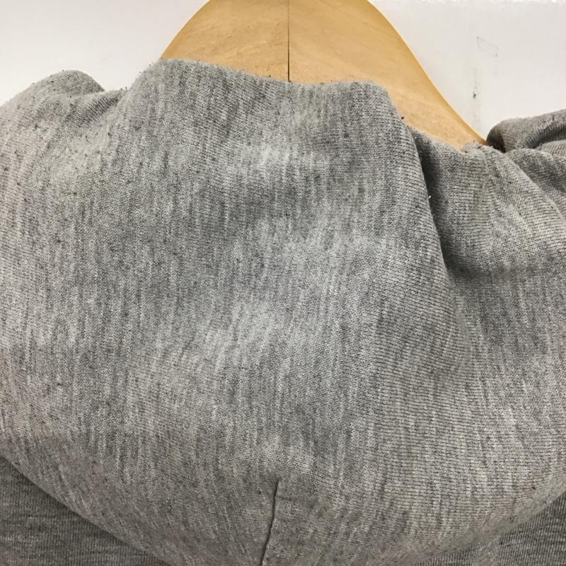 ジャンスポーツ JANSPORT パーカー 長袖 ジップアップ XL ロゴ、文字 灰 / グレー / メンズ USED 古着 中古 10134023