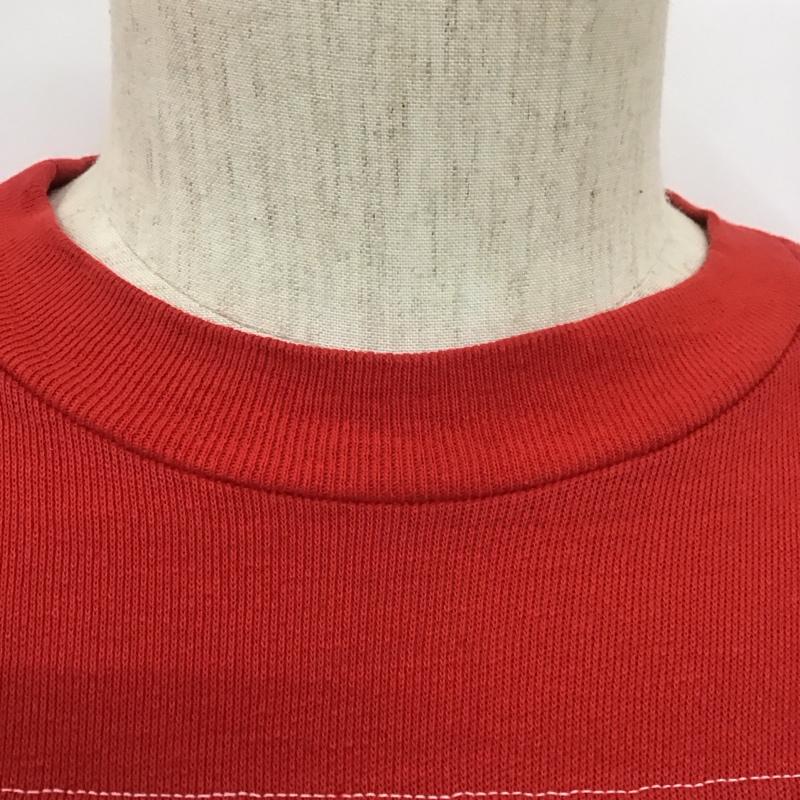アヴィレックス AVIREX カットソー 七分袖 七分丈カットソー クルーネックカットソー プリントTシャツ 70s M プリント 赤 / レッド / メンズ USED 古着 中古 10107008
