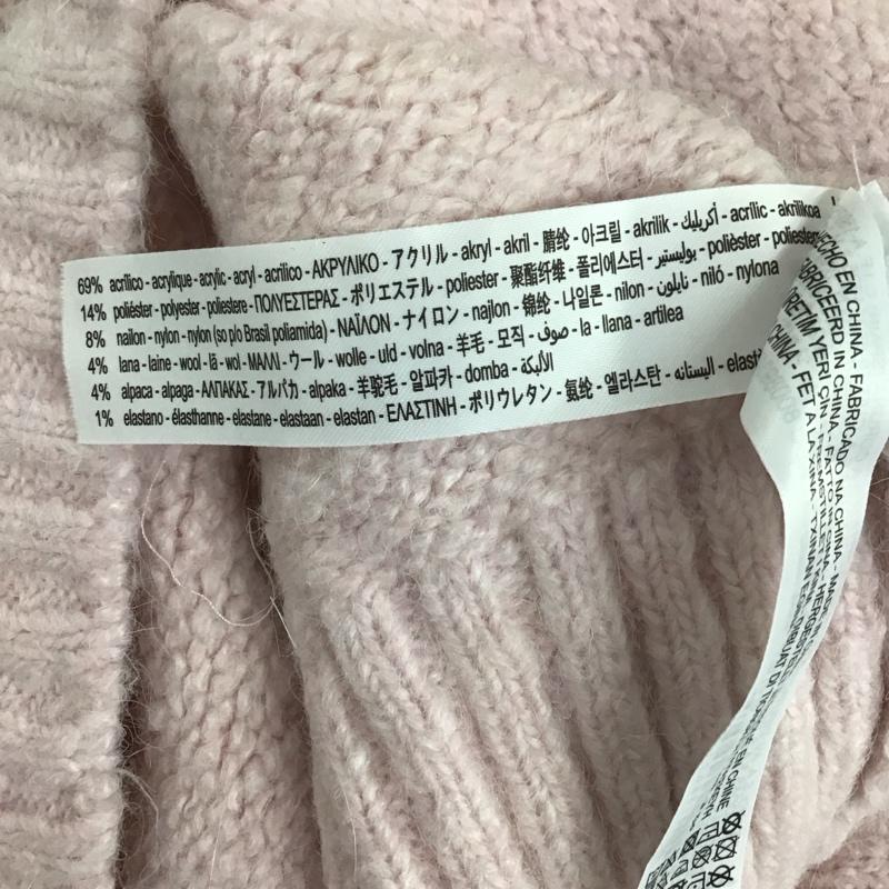 ザラ ZARA ニット、セーター 長袖 長袖ニットカットソー クルーネックカットソー セーター S 無地 桃 / ピンク /  レディース USED 古着 中古 10112112