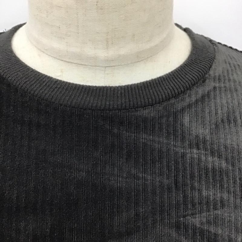 センスオブプレイス SENSEOFPLACE カットソー 長袖 長袖カットソー クルーネックカットソー ロングスリーブカットソー コーデュロイ L 無地 灰 / グレー / メンズ USED 古着 中古 10113739