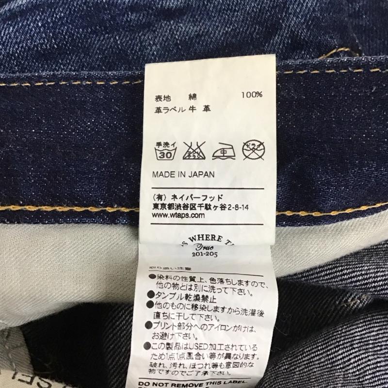ダブルタップス WTAPS パンツ デニム、ジーンズ デニムパンツ ダメージ加工パンツ スリムパンツ S ダメージ加工 インディゴ / インディゴ / メンズ USED 古着 中古 10109826