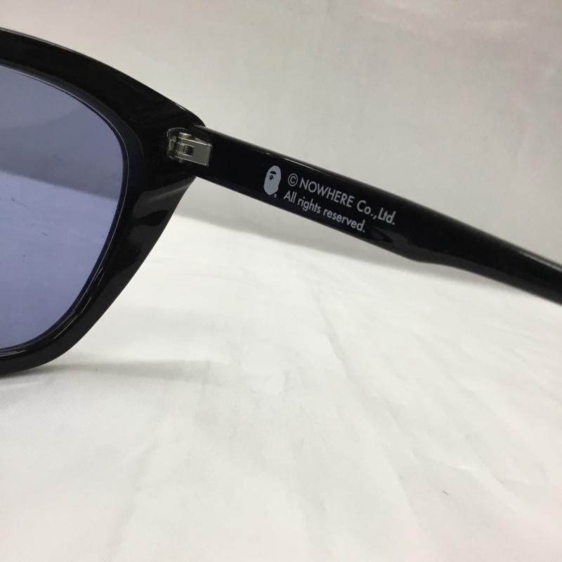 アベイシングエイプ A BATHING APE めがね・サングラス サングラス カラーレンズ 無地 黒 / ブラック / X 青 / ブルー / メンズ USED 古着 中古 10110144