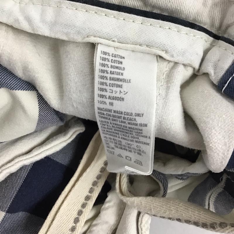アバクロンビーアンドフィッチ ABERCROMBIE&FITCH パンツ ショートパンツ ショートパンツ ハーフパンツ カジュアルパンツ 30インチ チェック 白 / ホワイト / X 水色 / ライトブルー / メンズ USED 古着 中古 10132004