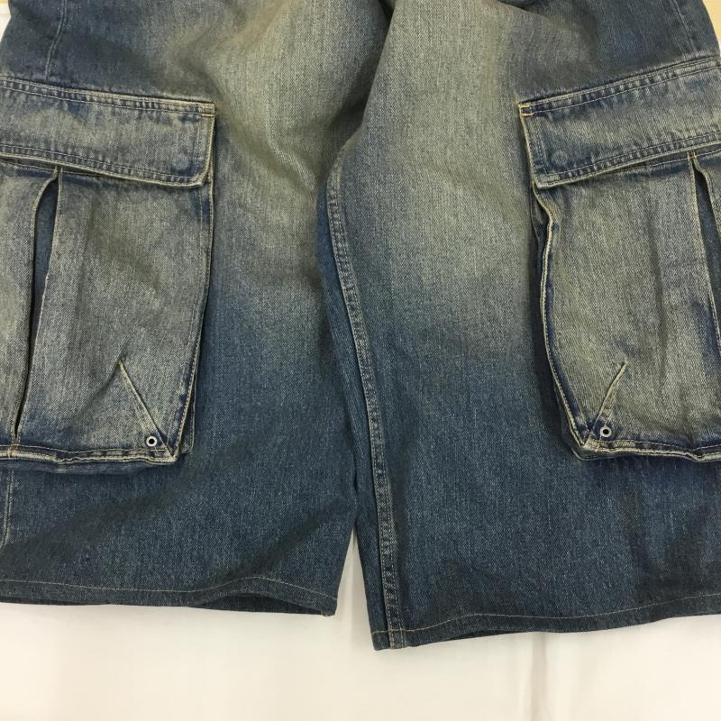 ビームス BEAMS パンツ ワークパンツ、ペインターパンツ FUTURE ARCHIVE  DENIM CARDO PANTS バギーシルエット XL 無地 青 / ブルー /  メンズ USED 古着 中古 10124453