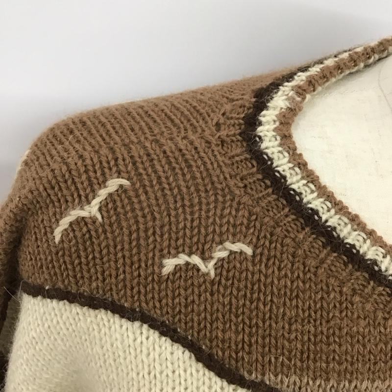 古着 USED ニット、セーター 長袖 長袖ニットカットソー ニット セーター クルーネックニット 古着 総柄 マルチカラー / マルチカラー / メンズ USED 古着 中古 10123713