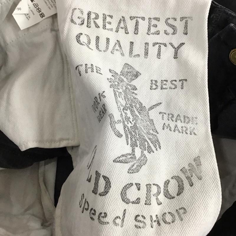 オールドクロウ OLD CROW パンツ デニム、ジーンズ デニムパンツ スリムパンツ カジュアルパンツ M 無地 黒 / ブラック / メンズ USED 古着 中古 10130505