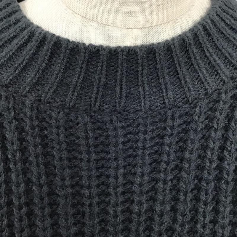 ザラ ZARA ワンピース ミニスカート 2142 177 485 チュニック 長袖 ニット M 無地 チャコールグレー / チャコールグレー / レディース USED 古着 中古 10119616