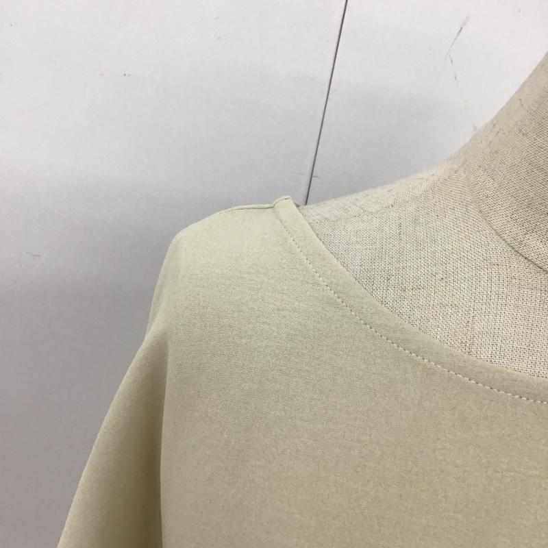 ローフ loaf カットソー 半袖 半袖カットソー 無地Tシャツ クルーネックカットソー 無地 ベージュ / ベージュ / レディース USED 古着 中古 10113254