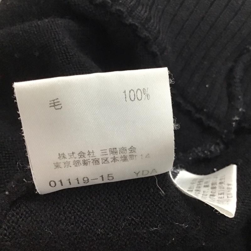 バーバリーブルーレーベル BURBERRY BLUE LABEL アンサンブルニット 長袖 ノースリーブ タンクトップ 38 無地 黒 / ブラック / レディース USED 古着 中古 10132181