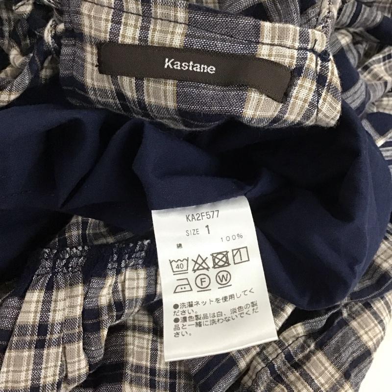 カスタネ Kastane ワンピース ロングスカート ノースリーブロングワンピース フレアスカート 1 チェック マルチカラー / マルチカラー / レディース USED 古着 中古 10138357