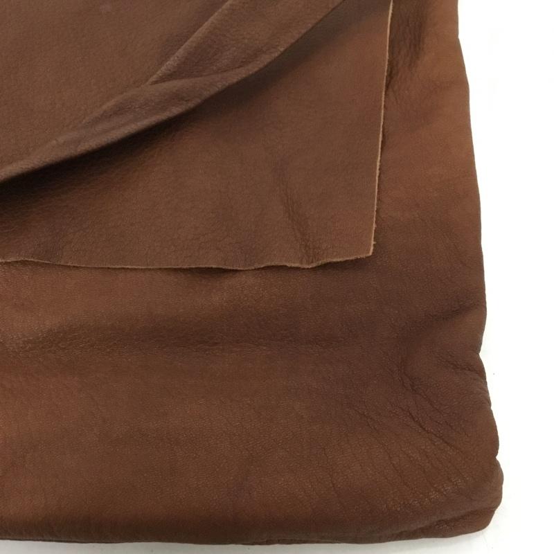 エヴァムエヴァ evam eva ショルダーバッグ ショルダーバッグ Dove & Olive レザー 無地 茶 / ブラウン / レディース USED 古着 中古 10128322