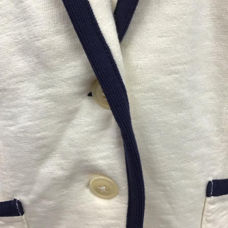 ポロジーンズカンパニー POLO JEANS COMPANY ジャケット、上着 ジャケット、ブレザー KK-WJ-KW-2104 スウェット M ワンポイント アイボリー / アイボリー / X 紺 / ネイビー / レディース USED 古着 中古 10113863