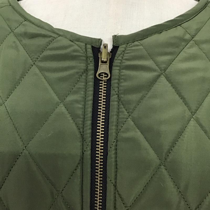 レイカズン Ray Cassin ジャケット、上着 ジャンパー、ブルゾン ジップアップジャケット ジャンパー ノーカラージャケット リバーシブル アウター FREE 無地 カーキ / カーキ / レディース USED 古着 中古 10119450