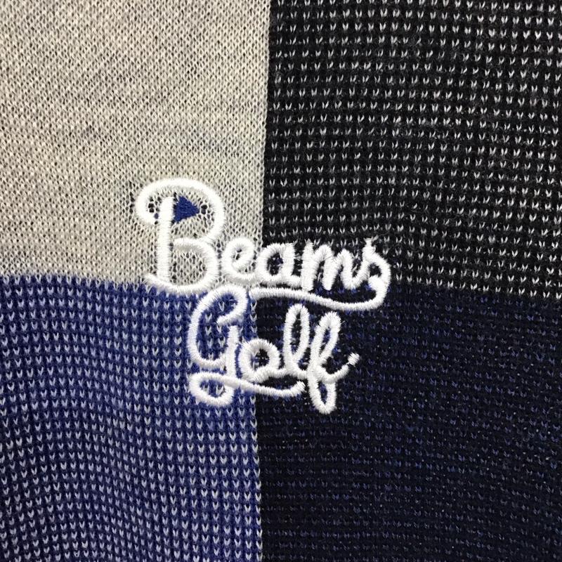 ビームスゴルフ BEAMS GOLF ニット、セーター 長袖 長袖ニットカットソー Vネック セーター M チェック マルチカラー / マルチカラー / レディース USED 古着 中古 10135442