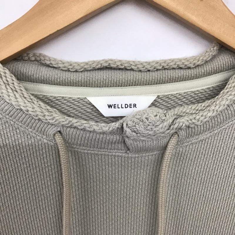 ウェルダー WELLDER トレーナー 長袖 wm21acs05 CutOffCollarSweat 長袖スウェット プルオーバー 3 無地 灰 / グレー / メンズ USED 古着 中古 10137127