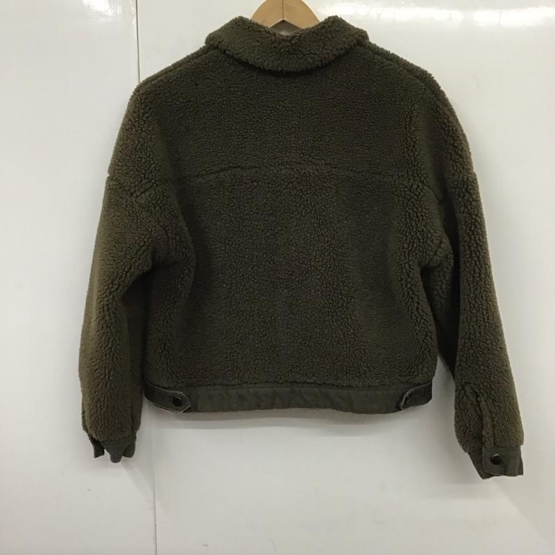 ザラ ZARA ジャケット、上着 ジャンパー、ブルゾン ボアジャケット S 無地 カーキ / カーキ / レディース USED 古着 中古 10131626