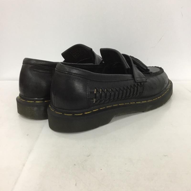 ドクターマーチン Dr.Martens ローファー ローファー タッセル サイドメッシュ ウーブン UK8 US:9 無地 黒 / ブラック / メンズ USED 古着 中古 10133090