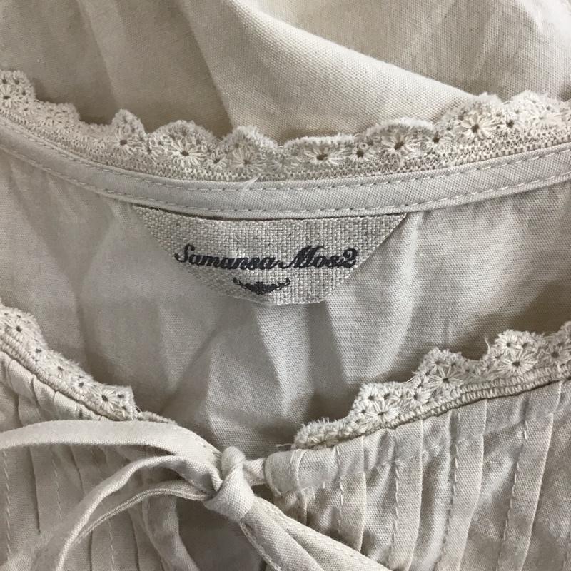 サマンサモスモス Samansa Mos2 カットソー 半袖 ノースリーブカットソー FREE 無地 ベージュ / ベージュ / レディース USED 古着 中古 10123159