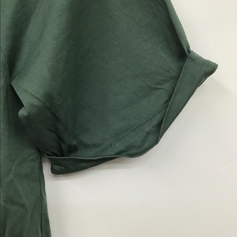 ユナイテッドアローズグリーンレーベルリラクシング UNITED ARROWS green label relaxing カットソー 半袖 3517-137-1667 ハイゲージギャザードルマンプルオーバーカットソー 無地 緑 / グリーン / レディース USED 古着 中古 10131668