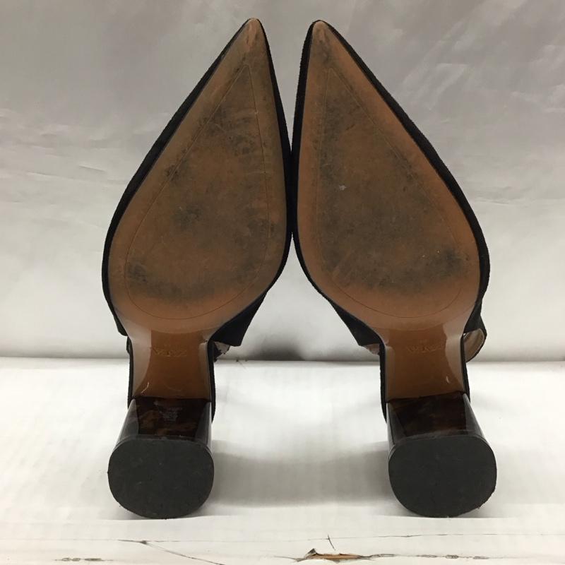ザラ ZARA パンプス パンプス 6200 001 040 べっ甲ヒール 36 無地 黒 / ブラック / レディース USED 古着 中古 10118862