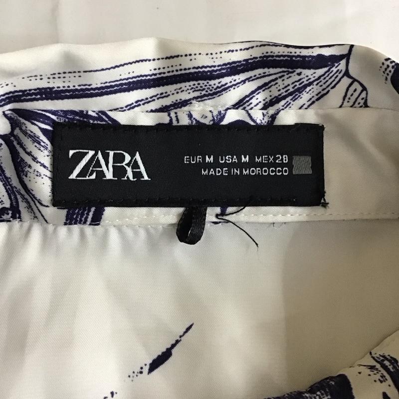 ザラ ZARA シャツ、ブラウス 長袖 長袖シャツ カラーシャツ プリントシャツ 長袖カットソー M プリント マルチカラー / マルチカラー / レディース USED 古着 中古 10117996