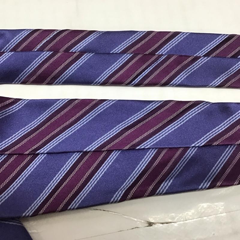 ブルックスブラザーズ BROOKS BROTHERS ネクタイ ネクタイ シルク ストライプ 紫 / パープル / メンズ USED 古着 中古 10113401