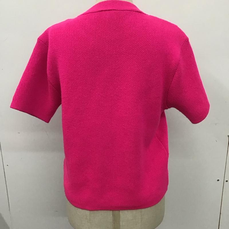 ザラ ZARA ニット、セーター 半袖 S 無地 桃 / ピンク / レディース USED 古着 中古 10124881