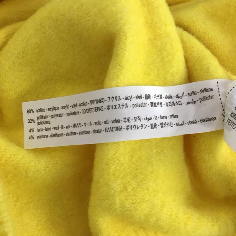 ザラ ZARA ニット、セーター 長袖 2142 201 300 Vネック S 無地 黄 / イエロー / レディース USED 古着 中古 10119602