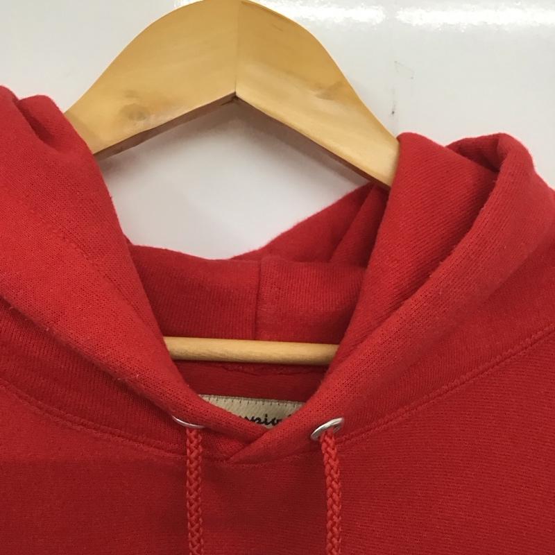 チャンピオン Champion パーカー 長袖 長袖パーカー プルオーバーパーカー スウェット L プリント 赤 / レッド / メンズ USED 古着 中古 10136629