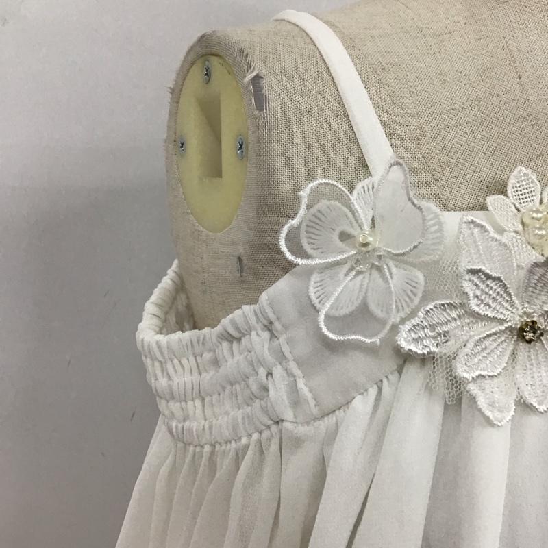 セシルマクビー CECIL McBEE カットソー 半袖 M 無地 白 / ホワイト /  レディース USED 古着 中古 10114006