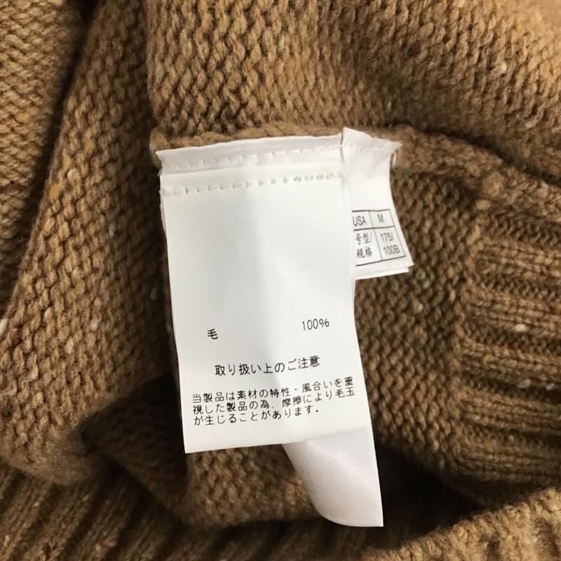ブルックスブラザーズ BROOKS BROTHERS ニット、セーター 長袖 ショールカラー ウール M 無地 ベージュ / ベージュ / メンズ USED 古着 中古 10111249