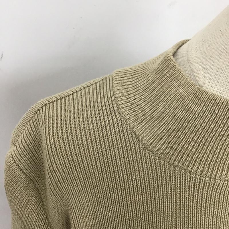 ムルーア MURUA ニット、セーター 長袖 012152605701-01 変形ネックニットカットソー 長袖ニットカットソー FREE 無地 ベージュ / ベージュ / レディース USED 古着 中古 10120938