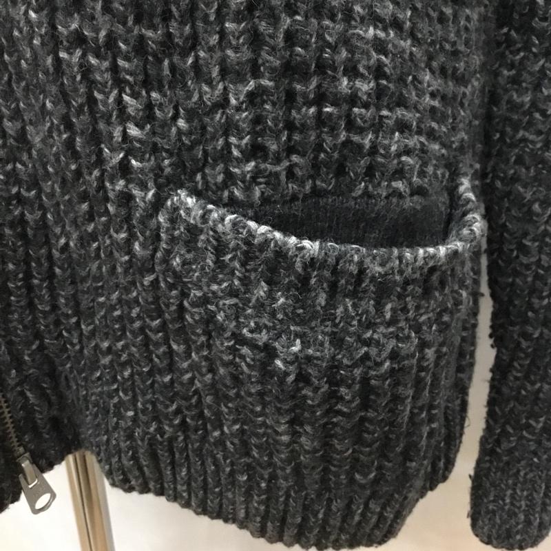 アバクロンビーアンドフィッチ ABERCROMBIE&FITCH ニット、セーター 長袖 長袖ニット ジップアップニットジャケット アウター セーター XXL 無地 灰 / グレー / メンズ USED 古着 中古 10122398