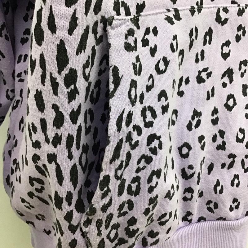 エックスガール X-girl パーカー 長袖 05194214 LEOPARDSWEATHOODIE 長袖パーカー プルオーバー 2 ヒョウ柄・レオパード柄 紫 / パープル / レディース USED 古着 中古 10110237